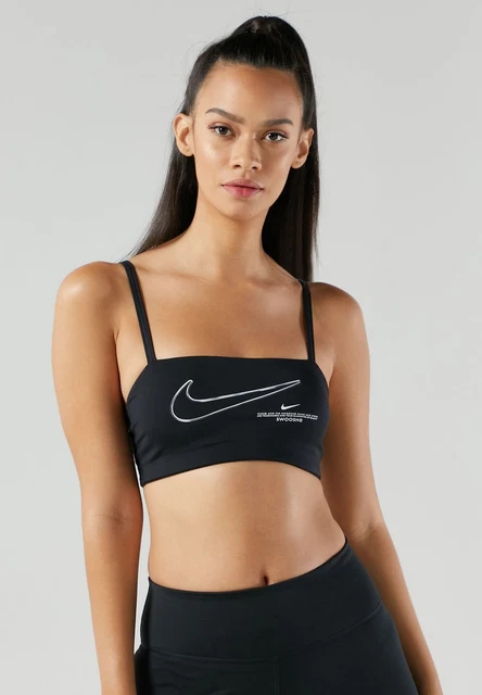 Nike DC5553 010 Indy Bra Swoosh Top Reggiseno Imbottito Nero 2