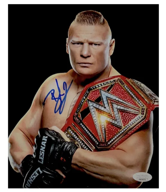 Wwe Brock Lesnar Hand Signed Autographed 8X10 Wrestling Photo Jsa Witness Coa 3