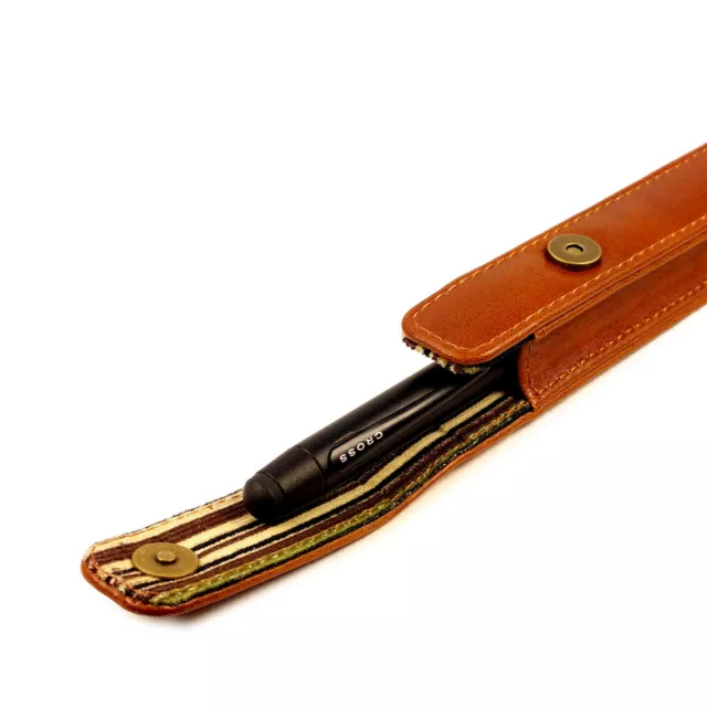 Alston Craig Personalizzato pelle Vintage da Lavoro Penna Custodia - Marrone 3