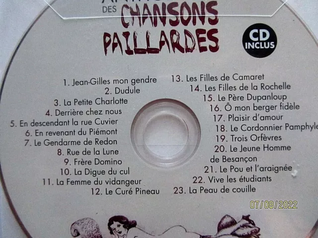 Anthologie des Chansons Paillardes avec CD de Pierre Enckell - Etat neuf - 3