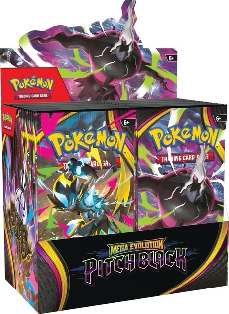 POKÉMON TCG MEGA Evolution Pitch Black Booster Box (36 packs) PRESALE ...