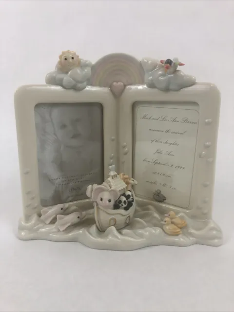 Lenox Noah's Ark Baby Porcelain Photo Picture Frame 3.5" x 5"