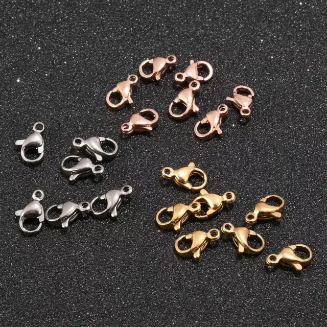 Stainless Steel Lobster Clasp Necklace Connector Bracelet Finding Connectors 20 3
