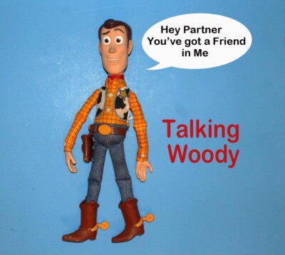 deluxe pull string sheriff woody action figure disney pixar toy story 4 talking
