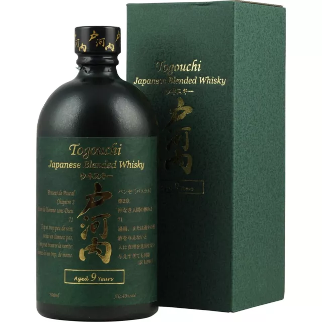 Togouchi Japanese Blended Whisky 9 Jahre in Geschenkverpackung 0,7 Liter 40 % Vo