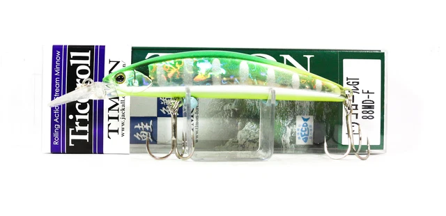 Leurre De Pêche Jackall Timon Tricoroll 88 SR-F - Flottant, Couleur Kitamura GP Flash
