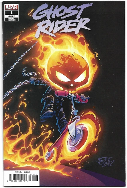 Ghost Rider #1 2022 Unread 1st Print Skottie Young Var Cover Marvel Comic Percy