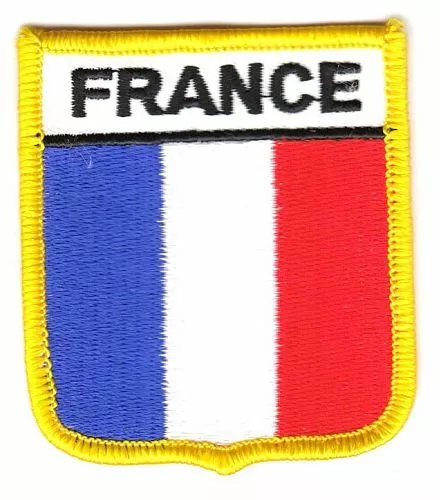 Wappen Aufnäher Frankreich Patch Flagge Fahne