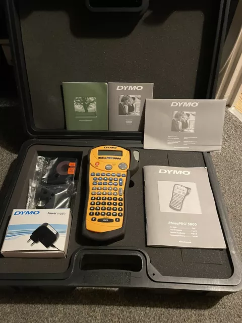 Dymo rhino pro 5000 Portable Label Maker + Carry Case New