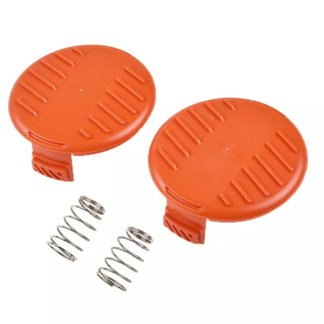 2pcs Trimmer Replacement Spool Cap + Springs Compatible with GH600 Type 2