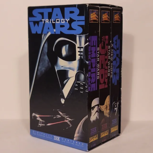 Star Wars Trilogy 3-Tape Set  VHS 1995 Box Set