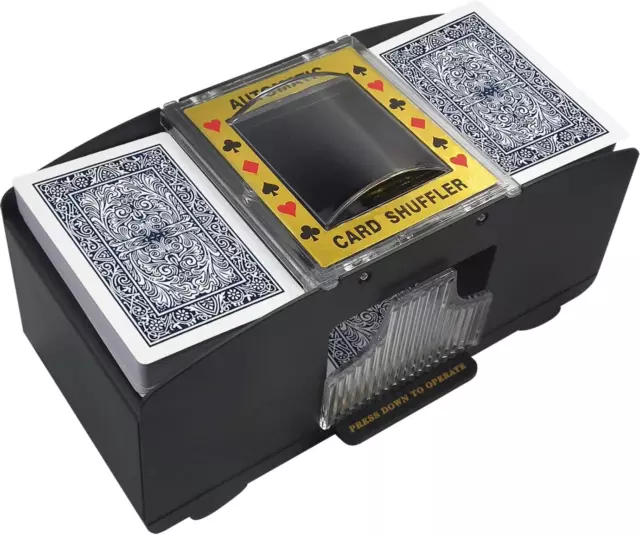 Card Shuffler 1-6 Deck Automatic, Battery-Operated Electric Card Shuffler Machin