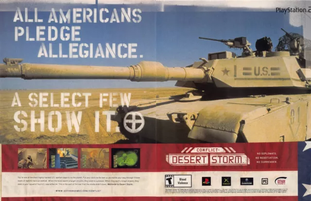 Conflict: Desert Storm Magazine Print Ad 2-Page Promo Poster Art Gotham Games