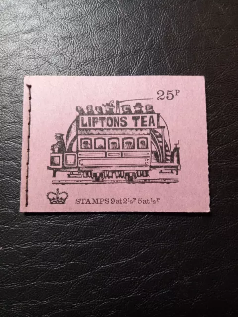 GB FEBRUARY 1973 25p Stitched Booklet ''Electric Tramcar No.7'' DH51