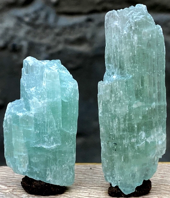 25 Gram Stunning Quality Radiated Light Green Color Kunzite Crystals Lot @ Kunar
