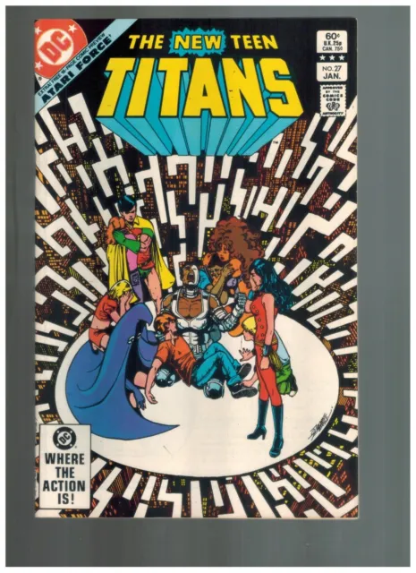New Teen Titans 27  w/ Atari Force Preview!   1983 VF DC Comic  Wolfman/Perez