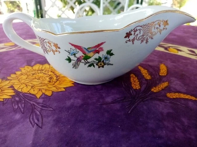 Faïence Gien France Assiette ancienne modèle Niquette décor floral