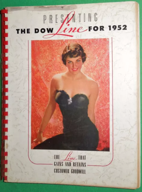 1952 Dow Line of Advertising Calendars Salesman Sample Catalog...Pin Ups, & More