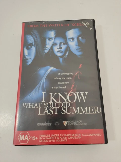 I KNOW WHAT YOU DID LAST SUMMER - 1997 - VHS Movie - Jennifer Love ...