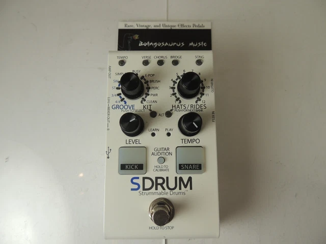 Digitech SDrum Strummable Guitar S-Drum Rhythm Effects Pedal Free USA Ship