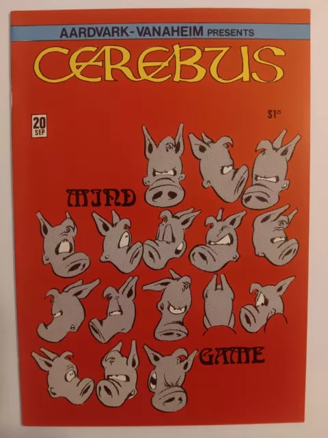 Cerebus # 20 Key Mind Game 1 Classic Cover Aardvark Dave Sim 1980 Nice Copy