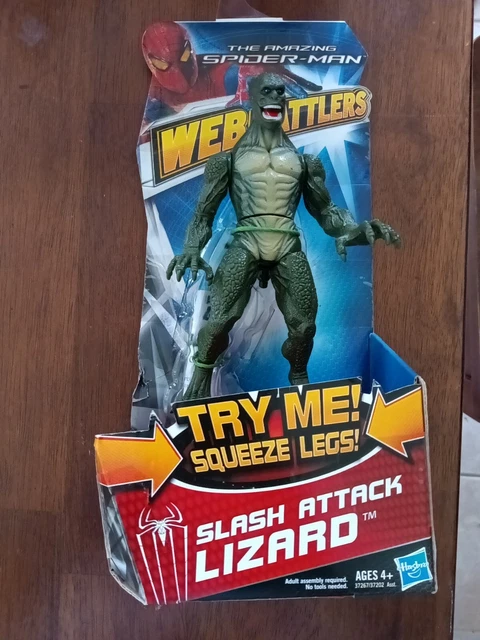 New 2012 Amazing Spider Man Movie Web Battlers LIZARD Slash Attack Action Figure