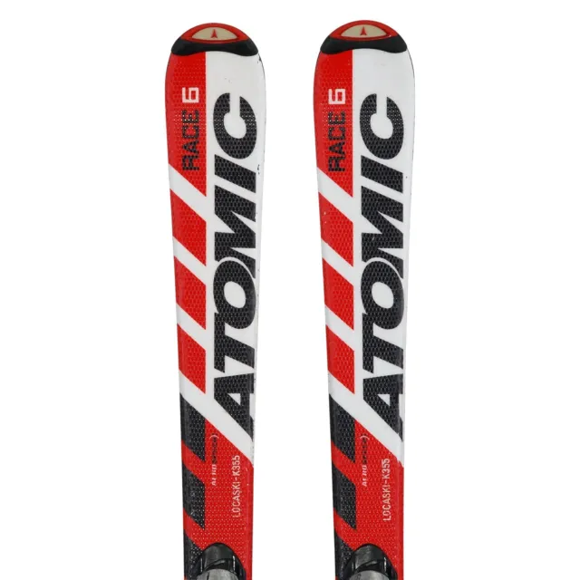Gebrauchte Junior Ski Atomic Race 5/6 + Bindungen - Qualität B 140 cm 2