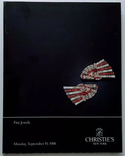 Christie's FINE JEWELS Jewelry Auction Catalog 09/19/1988