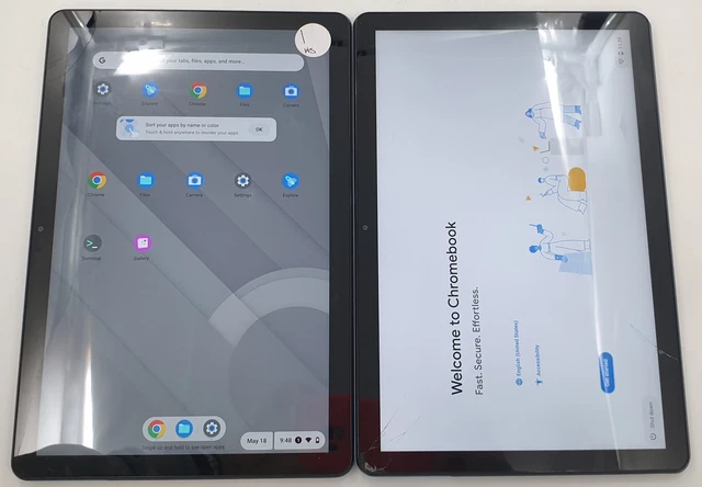 Repair Lenovo IdeaPad Duet Chromebook CT-X636F 64GB WiFi Only Lot of 2