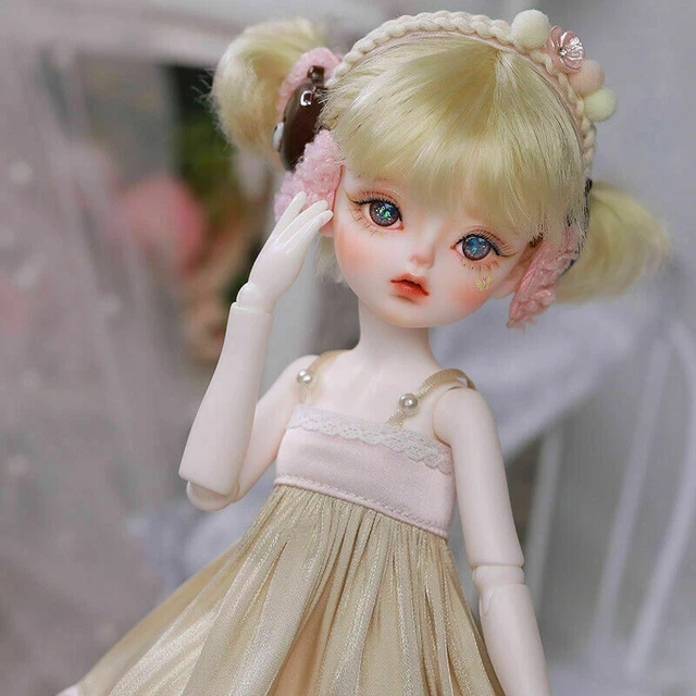Regalo ragazze 1/6 BJD bambola SD trucco viso senza occhi vestiti resina capelli corpo articolato