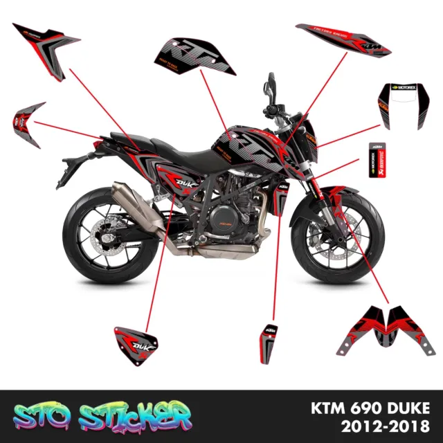 Kit Adesivi KTM 690 Duke / 2012 - 2018