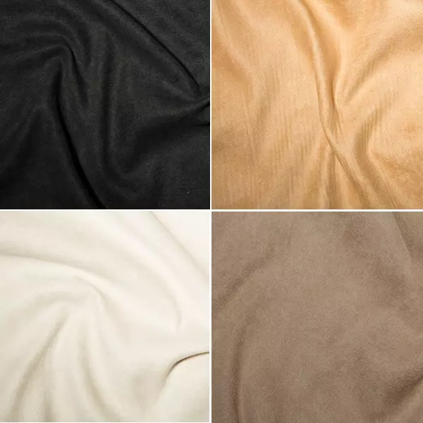 High Quality Polyester Faux Suede Fabric 150cm Wide Suedette