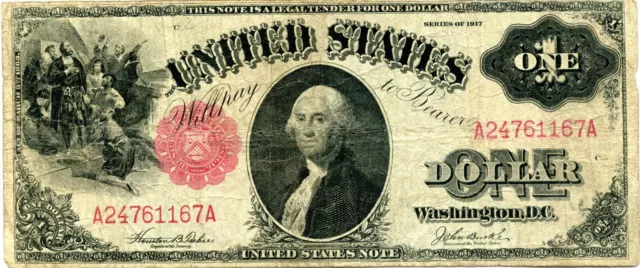 1917 United States $1 Legal Tender Note
