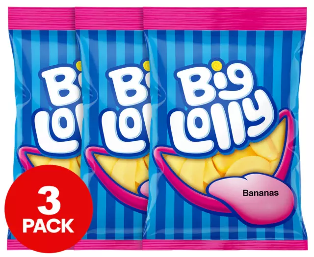 3 X Big Lolly Bananas 100G