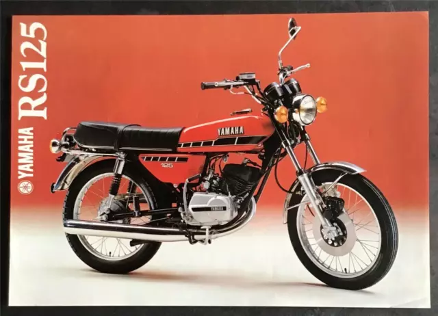 YAMAHA RS125 MOTORCYCLE Sales Spec Leaflet 1979 LIT 3MC 01077208 79E 14.99 PicClick UK