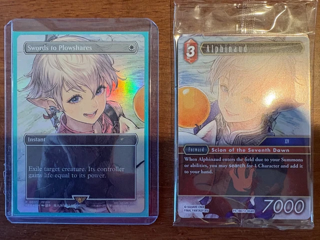 MTG FOIL SWORDS to Plowshares & Alphinaud Magic Spotlight Final Fantasy  Promo JP $280.00 - PicClick