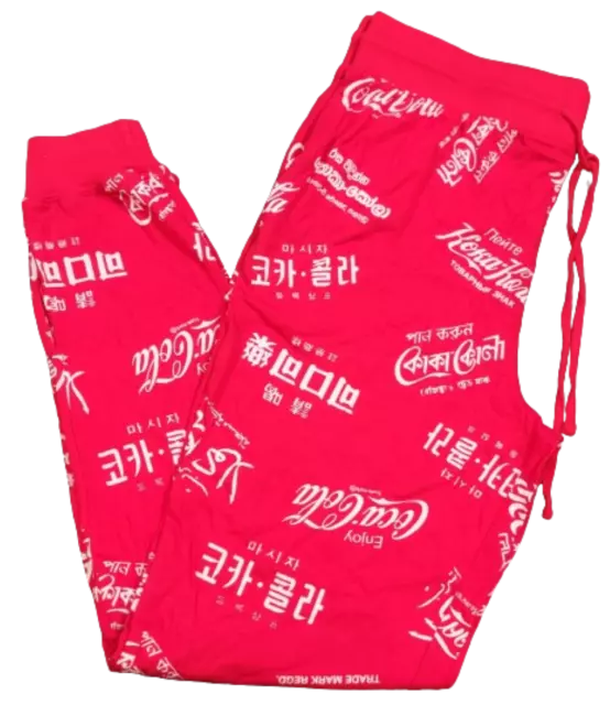 Official Coca-Cola Coke Around The World Red Soda Drink Comfy Lounge Pants!