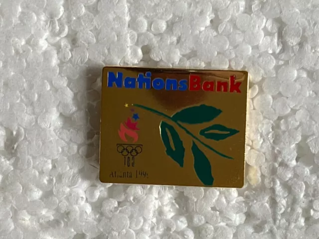 Olympic Games 1996 - Atlanta - sponsors pin badge - Nations Bank