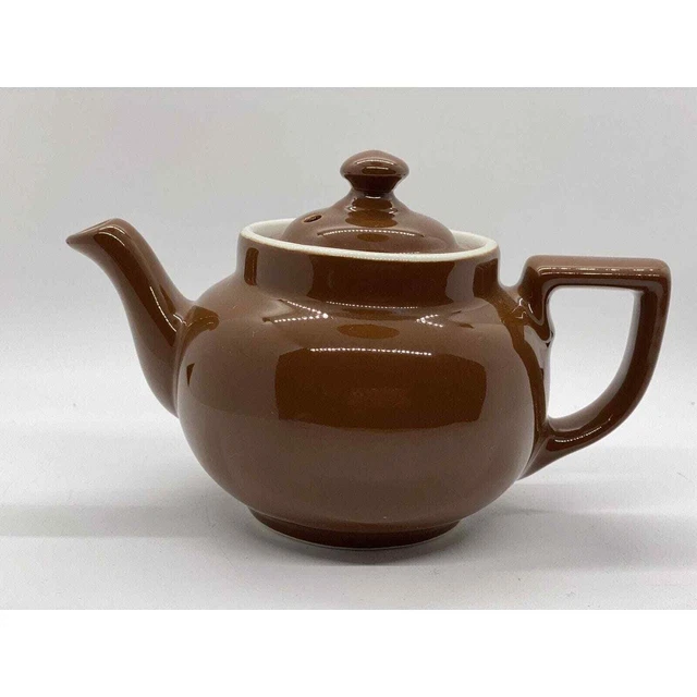 VINTAGE HALL POTTERY Restaurant Brown Teapot Water Pot Individual