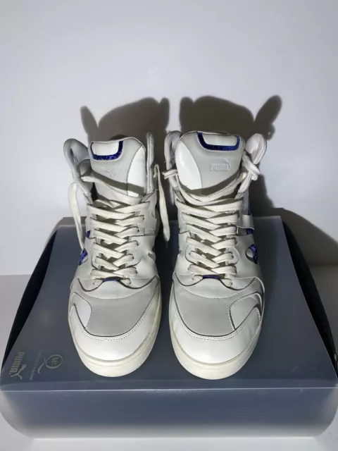 Size 9- PUMA Move Mid x Alexander McQueen White