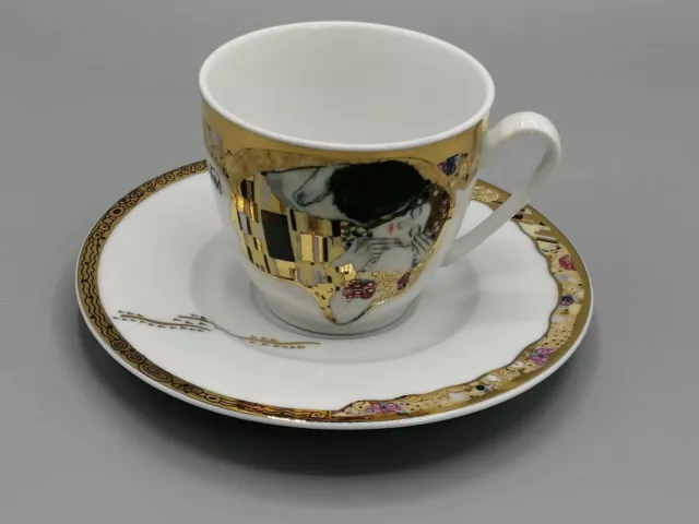 Gustav Klimt der Kuss Kaffeetasse mit Untertasse Bradford Editions