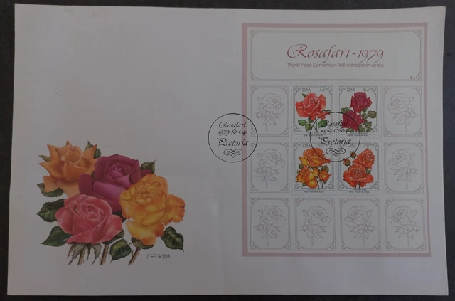 1979 South Africa Rosafari Convention FDC ties 4 Stamps cd Pretoria