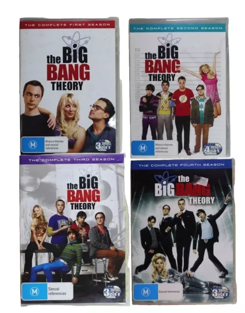 THE BIG BANG Theory Complete Seasons 1,2,3,4 DVD Reg 4 + Bonus Features