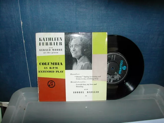 SED 5526 Kathleen Ferrier with Gerald Moore 7" EP P/S