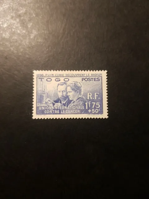 Briefmarke Frankreich Kolonie Togo Marie Curie N°171 Neu Luxus MNH 1938 Wert