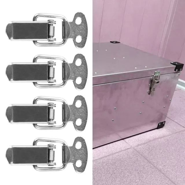 Pack Of 4x Spring Loaded Toggle Latch Catch Hasp Cabinet Tool Box Case Locking