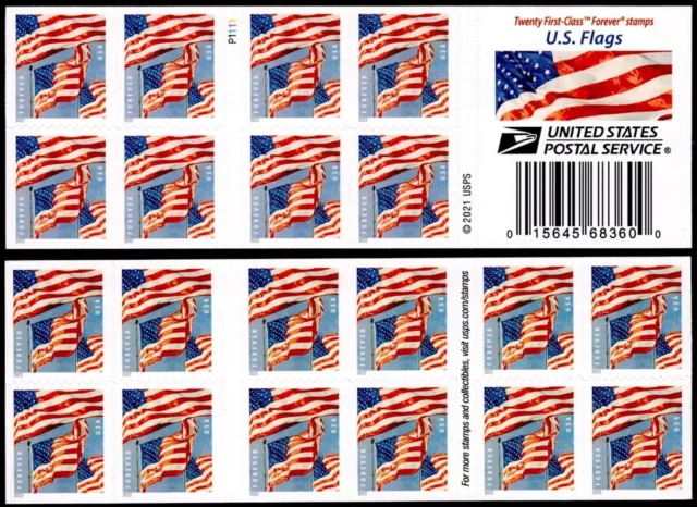 2022 US FLAGS Booklet of 20 Forever Stamps MNH #5659a