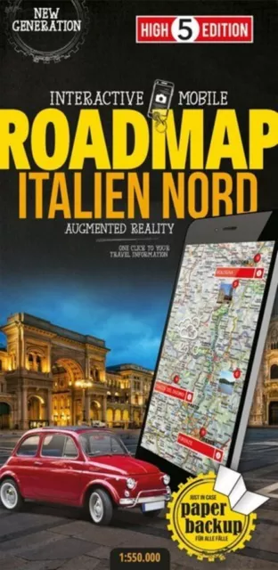 High 5 Edition Interactive Mobile ROADMAP Italien Nord (Land-)Karte Deutsch 2018