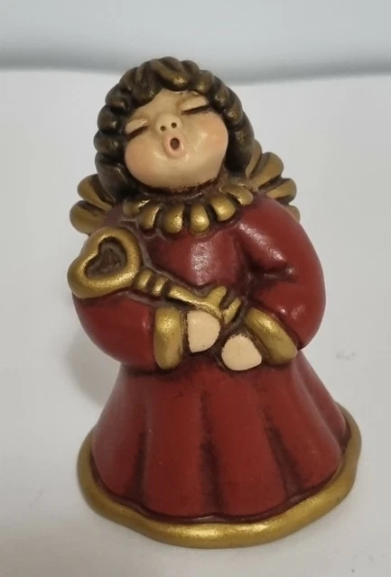 Statuetta Gufo Saggio Con Chiave THUN - Ceramica, 9x9x11.5 Cm, Idea Regalo Elegante