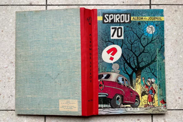 album recueil reliure  spirou 70 du le journal de  BE-TBE